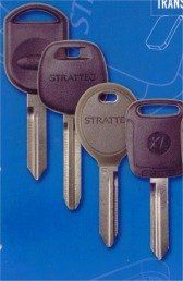 Strattec brand transponder and chip car keys available at Interstate Security